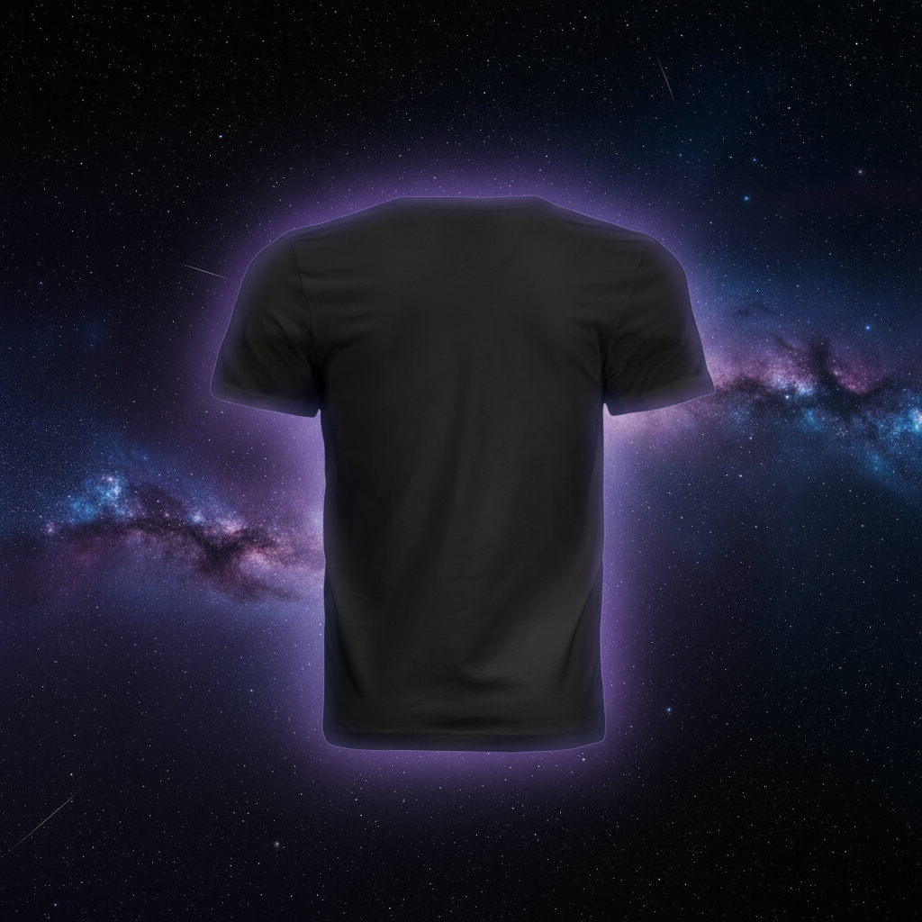 Black Tee Back - Galaxy with Contrast