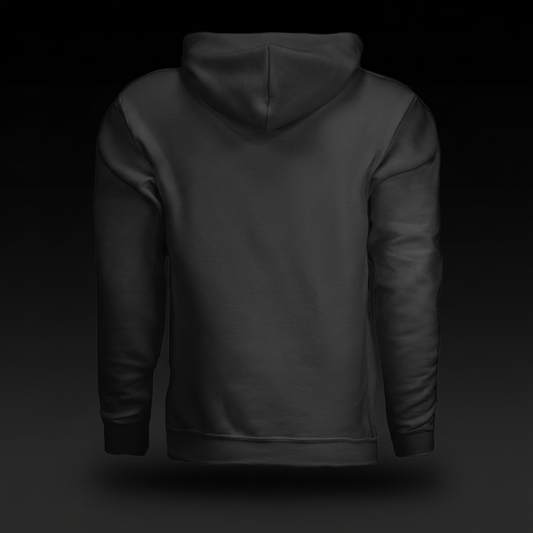 Hoodie Back Black Background