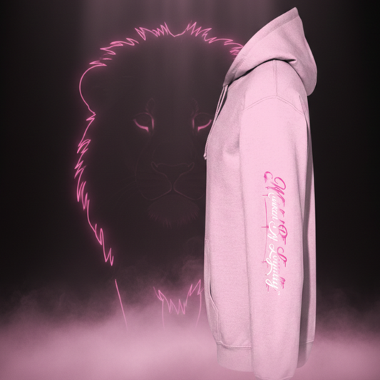 Marked By Loyalty – Pink Hoodie Sleeve 3D Shot
