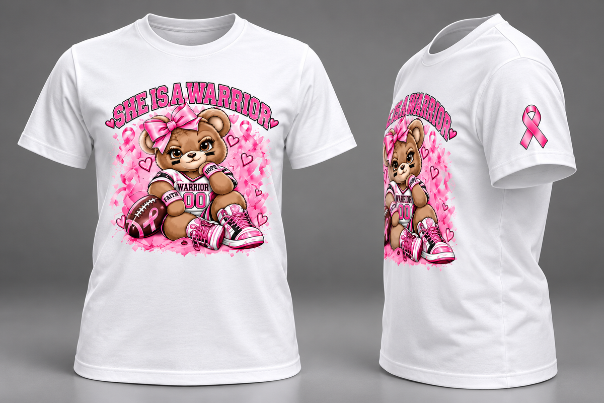 She’s a Warrior | Breast Cancer Awareness T-Shirt