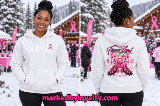 Forever Loved, Never Forgotten | Breast Cancer Tribute Hoodie