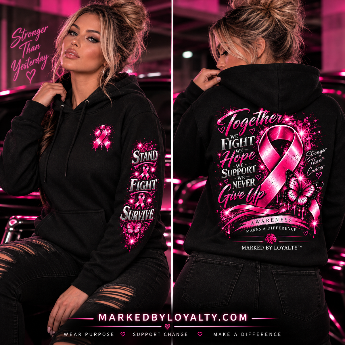 Unbreakable | Breast Cancer Awareness Hoodie