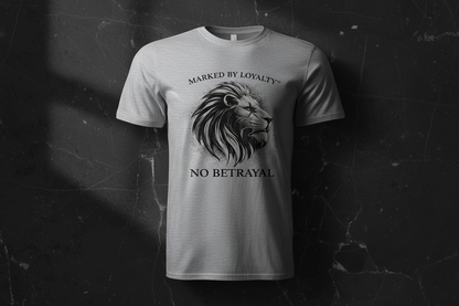 ASH No Betrayal Tee Front on Dark Marble
