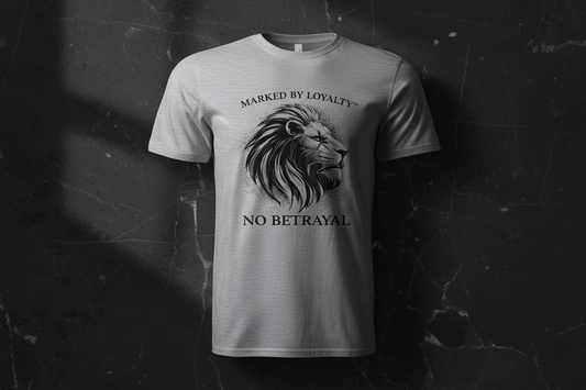 ASH No Betrayal Tee Front on Dark Marble