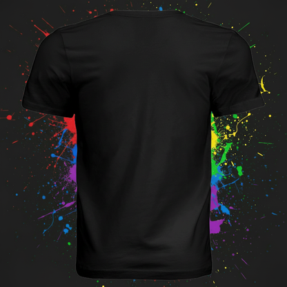 Back Shirt on Splatter Background