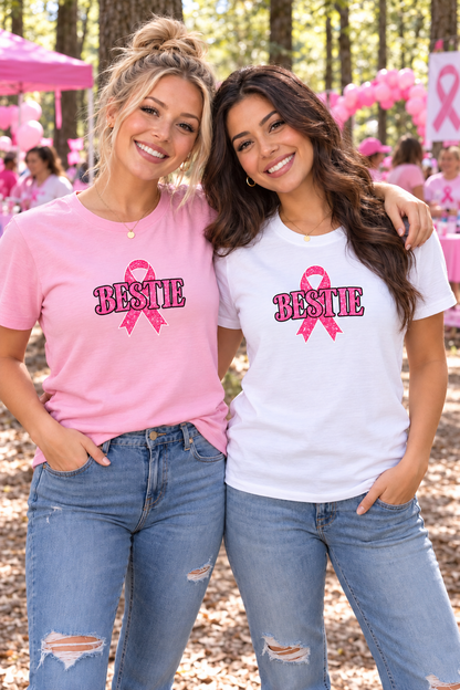 Bestie Breast Cancer Awareness T-Shirt | Marked By Loyalty