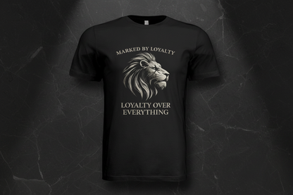 Black Lion Tee Front - Smooth on Dark Marble