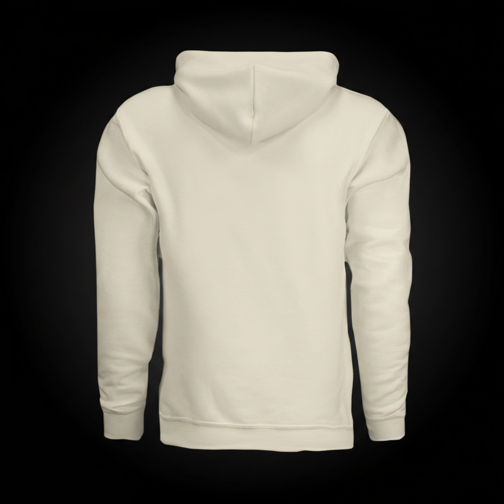 Cream Hoodie Back Black BG