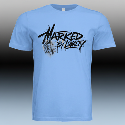 Front Tee on Blue Gradient Background