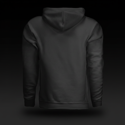 Hoodie Back Black Background