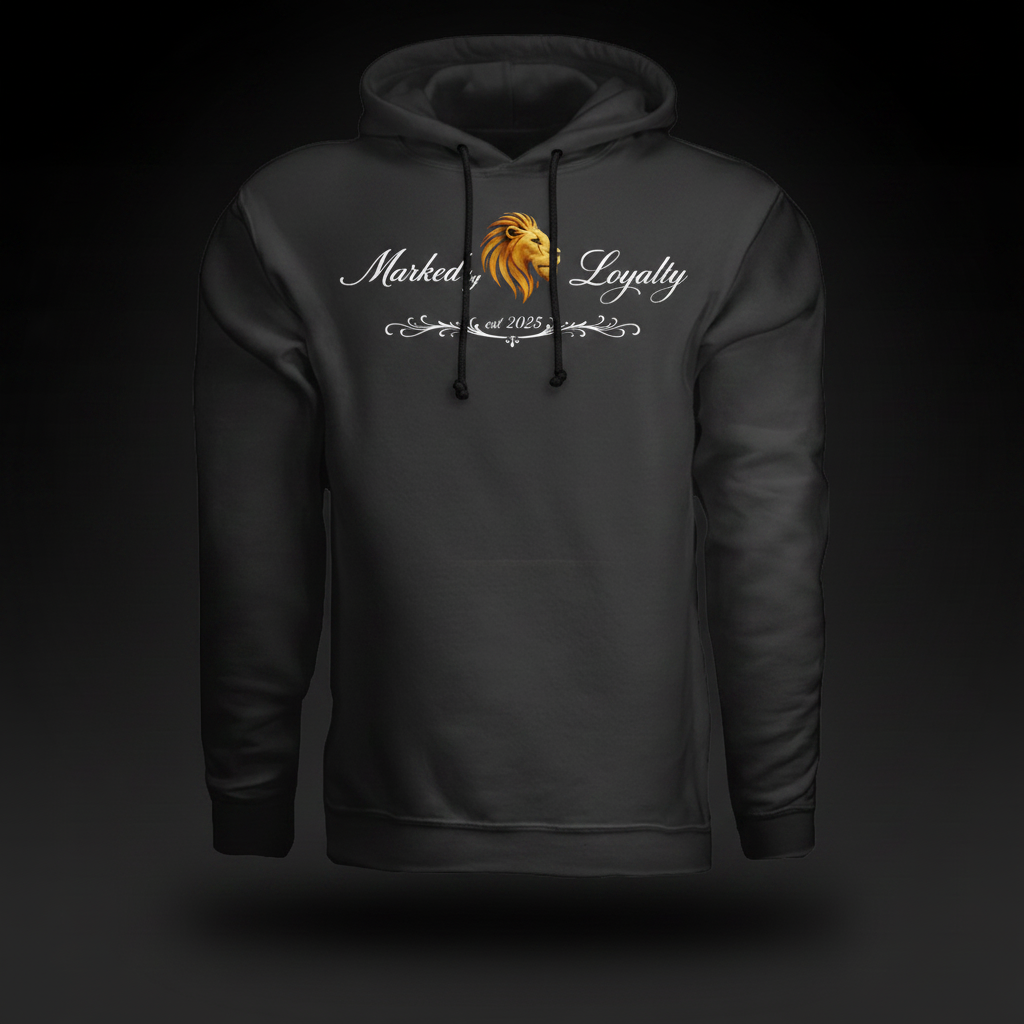 Hoodie Front Black Background
