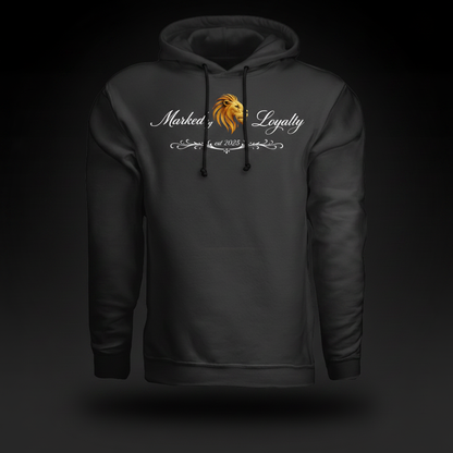 Hoodie Front Black Background