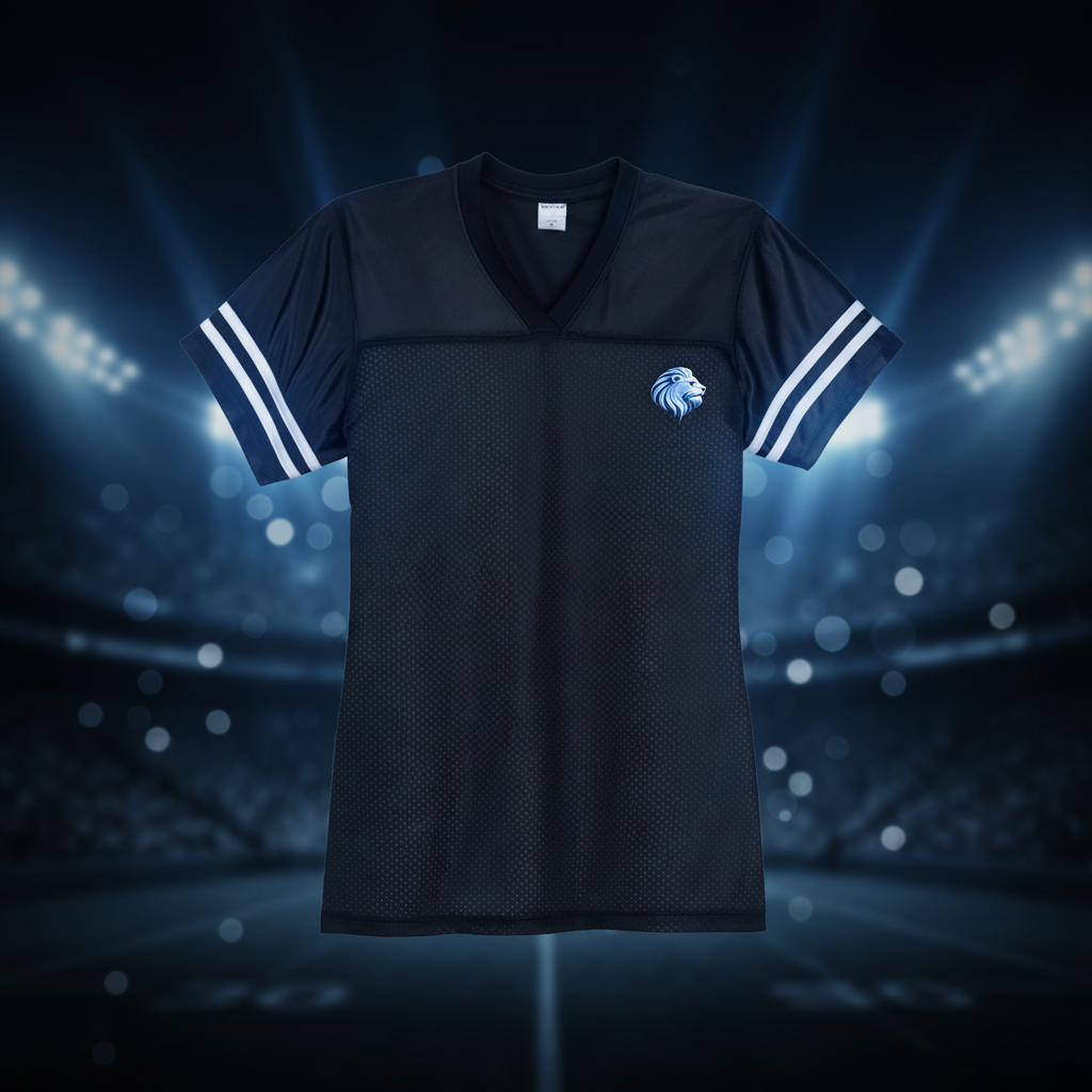 Jersey Front on Stadium Background