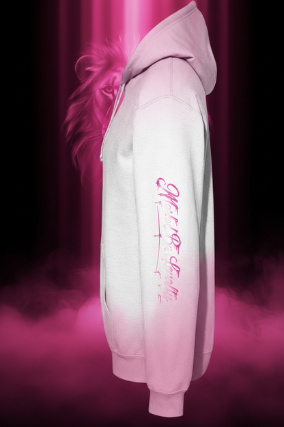Marked By Loyalty – White Hoodie Sleeve Close Up